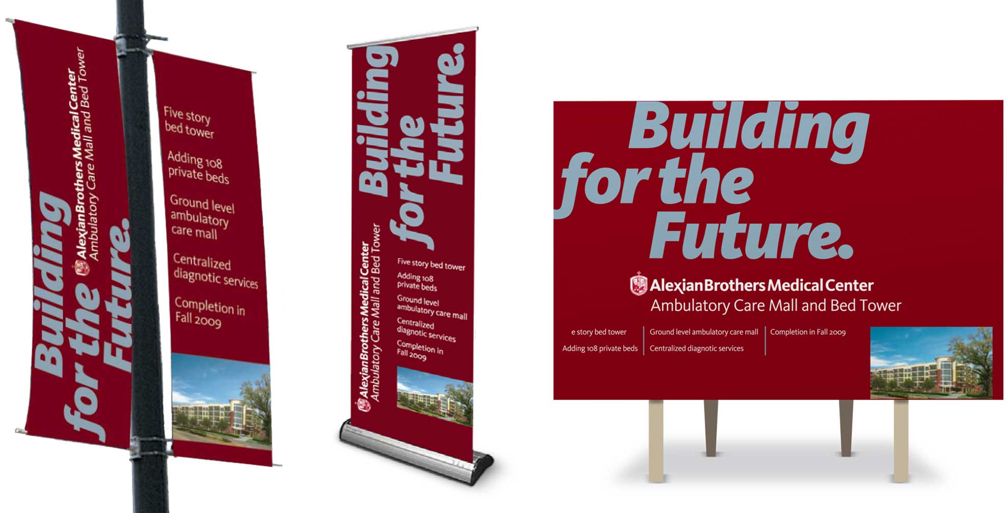 alexian-brothers_banners.jpg Art Direction by: Bart Crosby, Crosby Associates